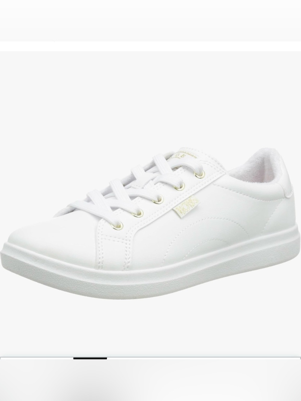 BOBS from Skechers White and Gold Women's Sneakers